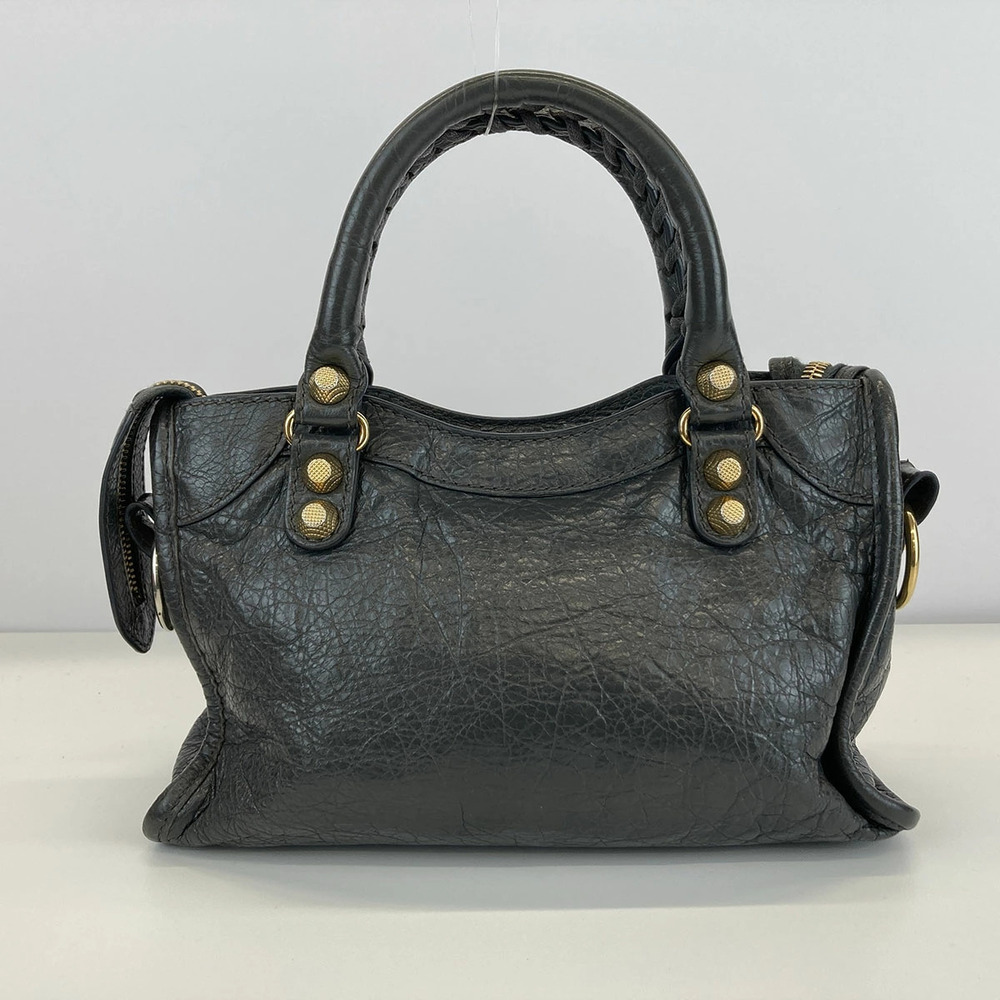 BALENCIAGA Giant City Handbag Leather Gray - Picture 3 of 6